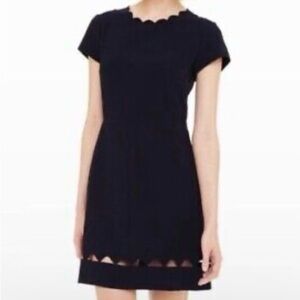 Club Monaco Milancey Black Peekaboo Cut-Out Hem Dress 4 Little Black Dress VGUC